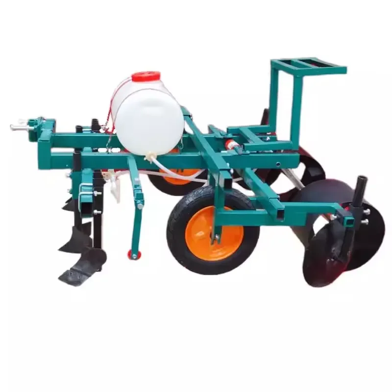 Automatic Soil Loading Plastic Mulch Laying Coating Machine for Tractor With Sprayer and Four-wheel Vehicle