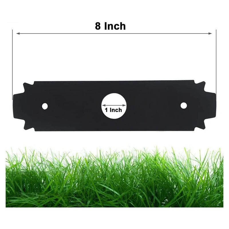 Ac04215 8 Inch Edger Blade, Voor Accessoires Ryobi Omkeerbaar Zwaar Gehard Stalen Snijblad 2 Pak