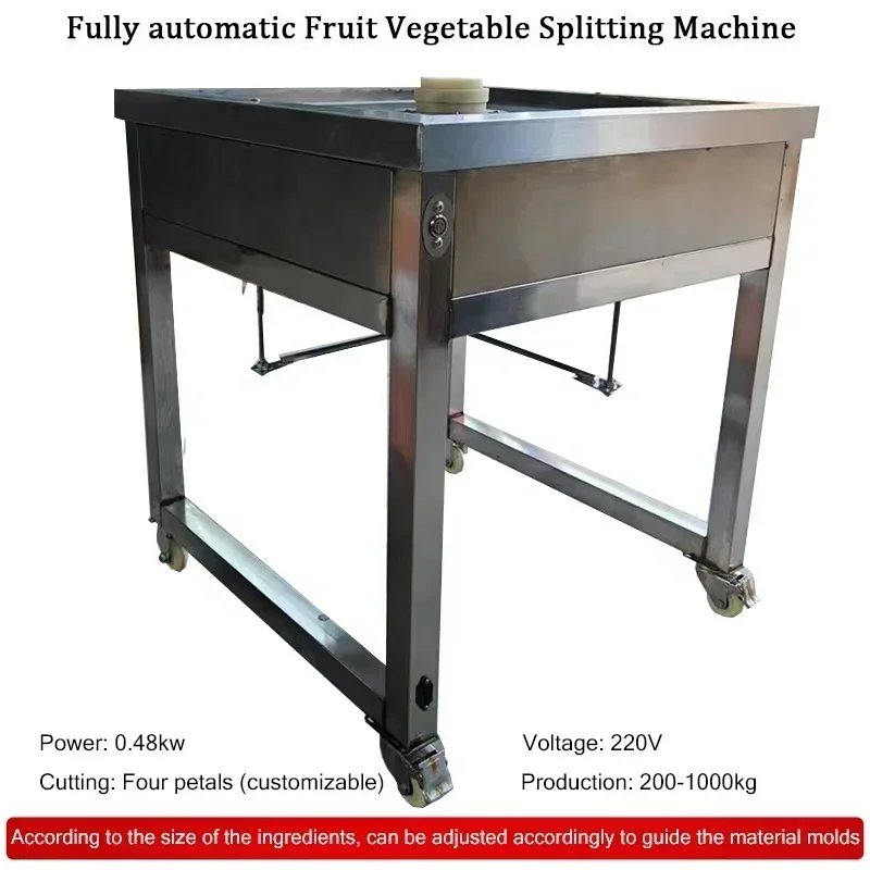 Fruit Vegetable Separator Asparagus 4 Petal Split Machine Winter Melon Sweet Potato Split Machine