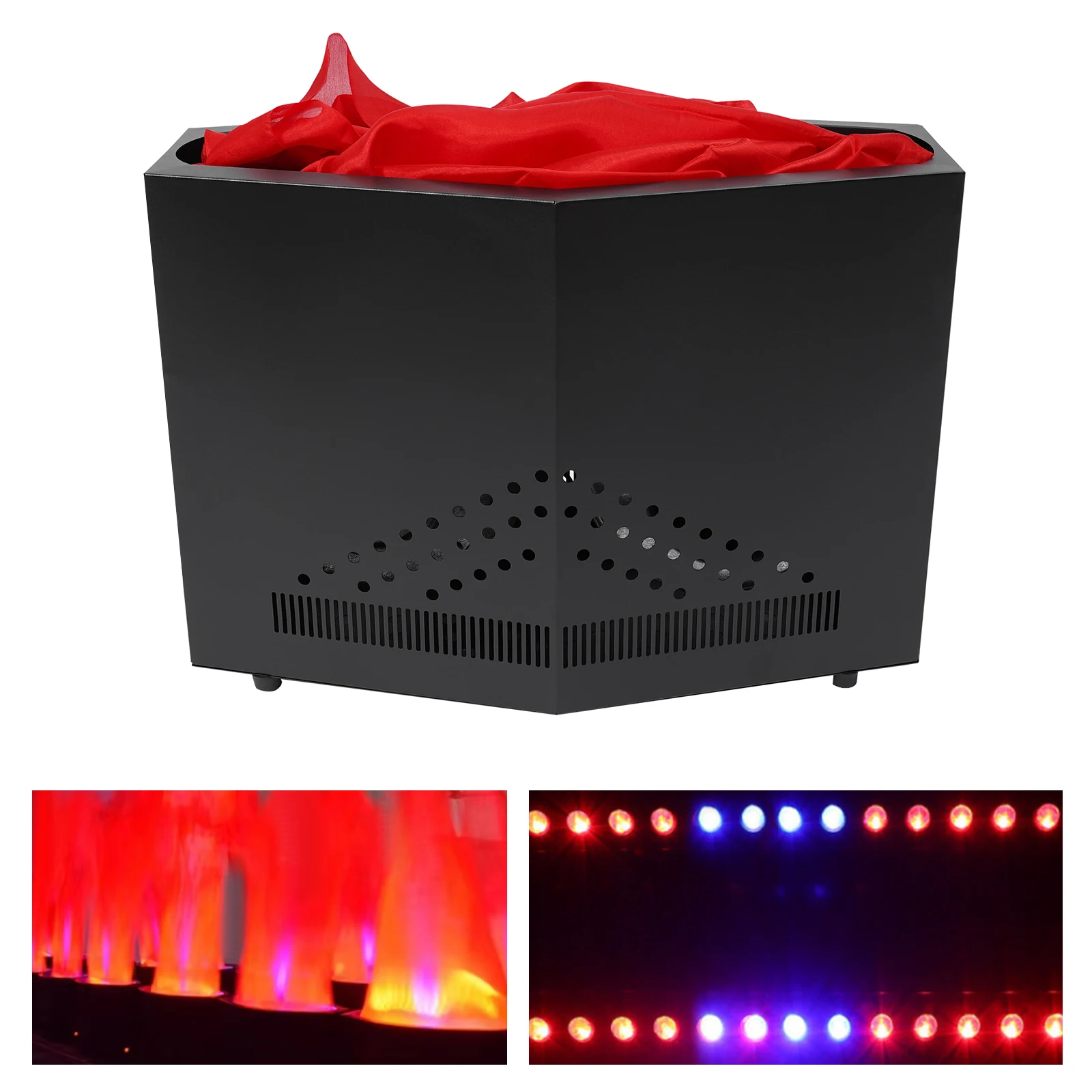 36 LED Red + Blue Fake Flame Light Stage Show Fire Flame Lighting Disco DJ Band