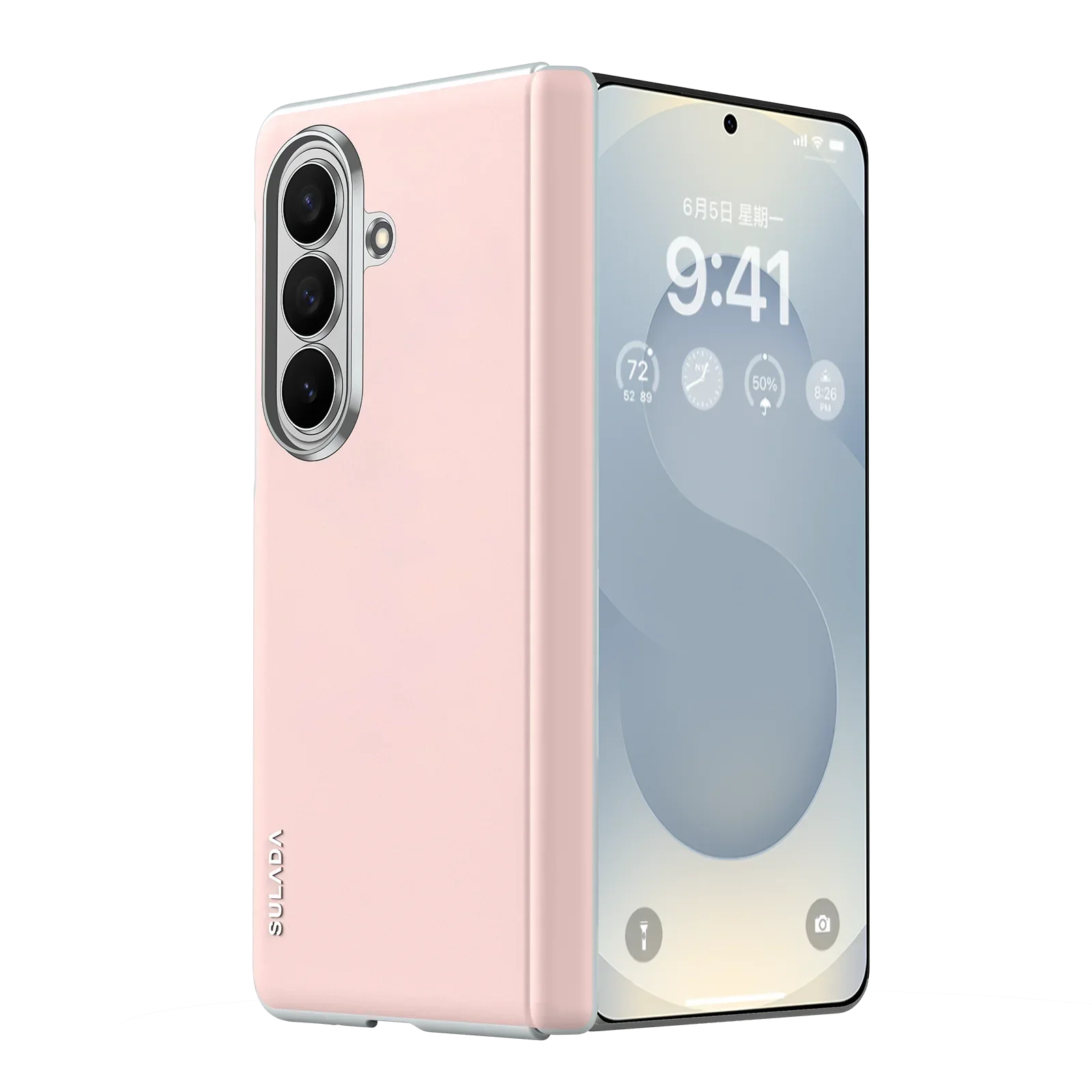 For Samsung Galaxy Z Fold 8 Ultra Fold 7 Case Simple Invisible Magnetic Skin-friendly Anti-fingerprint Liquid Shockproof Funda