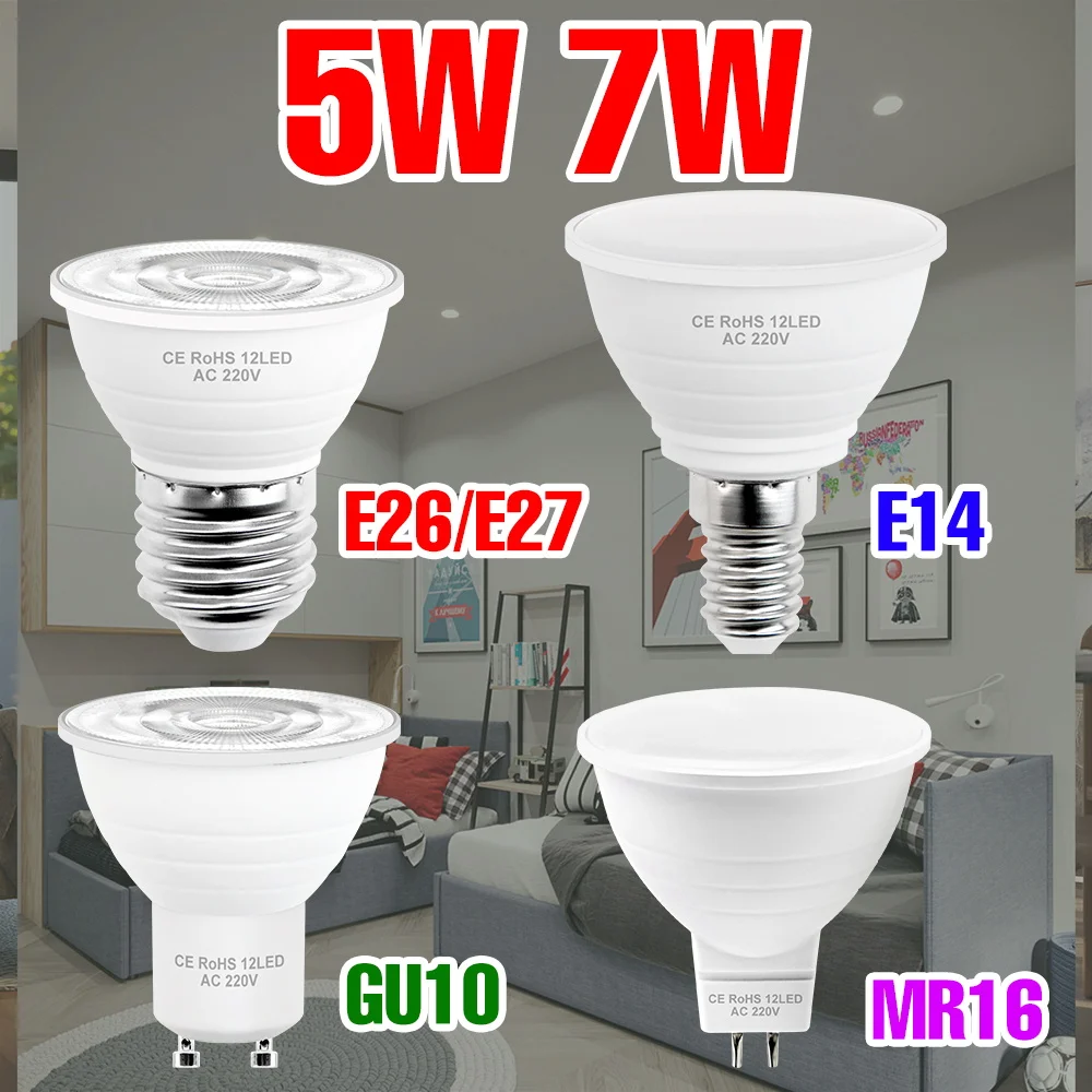 7W Led Spotlight E2…