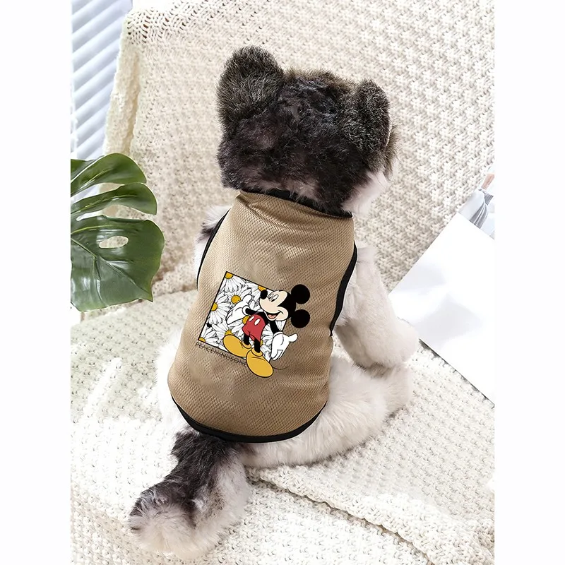 Disney Stitch Pet Dogs Vest Summer Mesh Dogs Clothes Thin French Bulldog Puppy For Small Medium Dog Clothing Chihuahua Costume