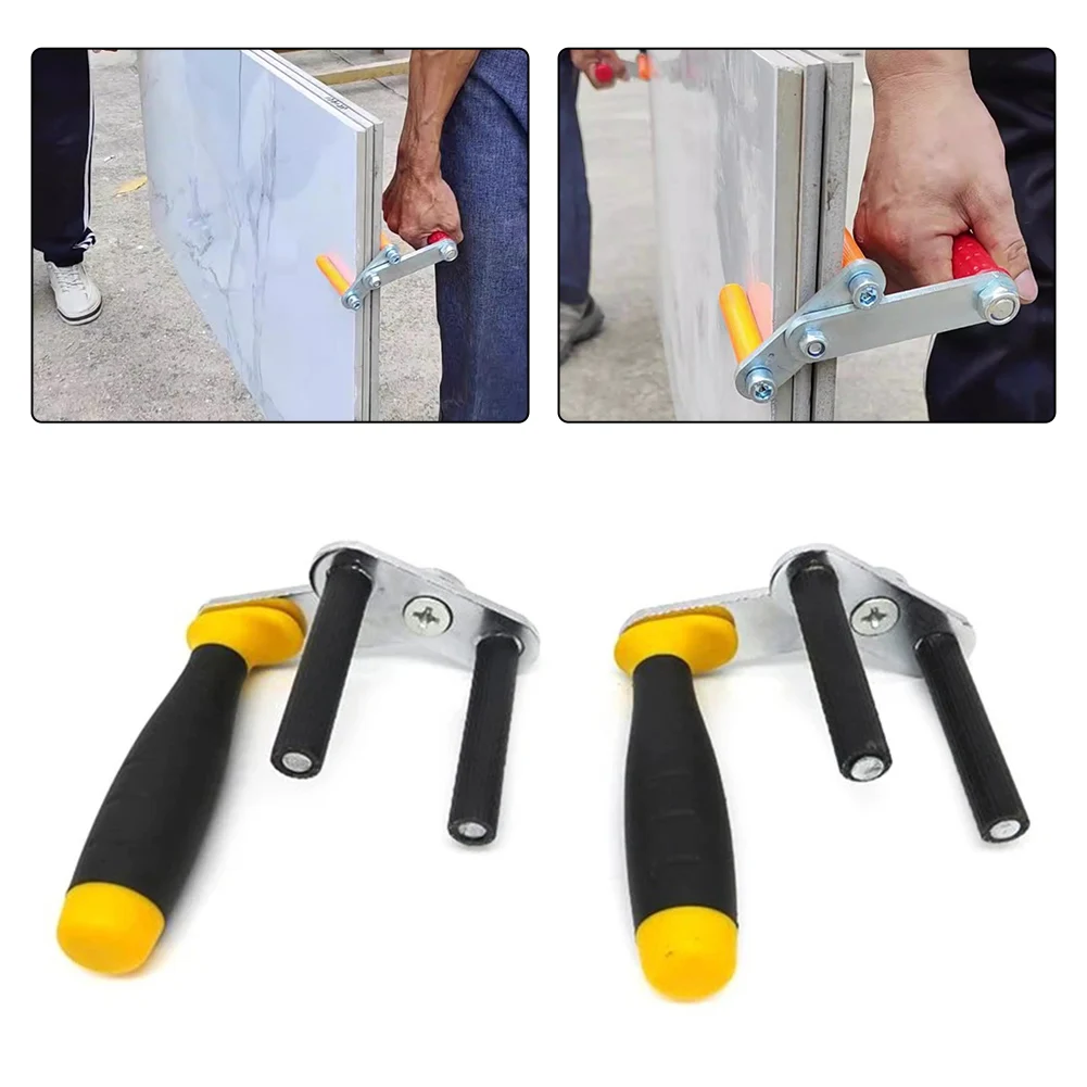 2pcs Panel CarriersDrywall Carriers Load Plasterboard Panel Lifting Tools Heavy Duty Carry Clamp Gypsum Board Lifter Tools