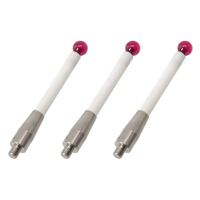 3X Probe Stylus A 5000 3709 CMM 50Mm Contact Probes Measuring Shafts-6Mm Ball Tip CNC Tools Accessory-B61B