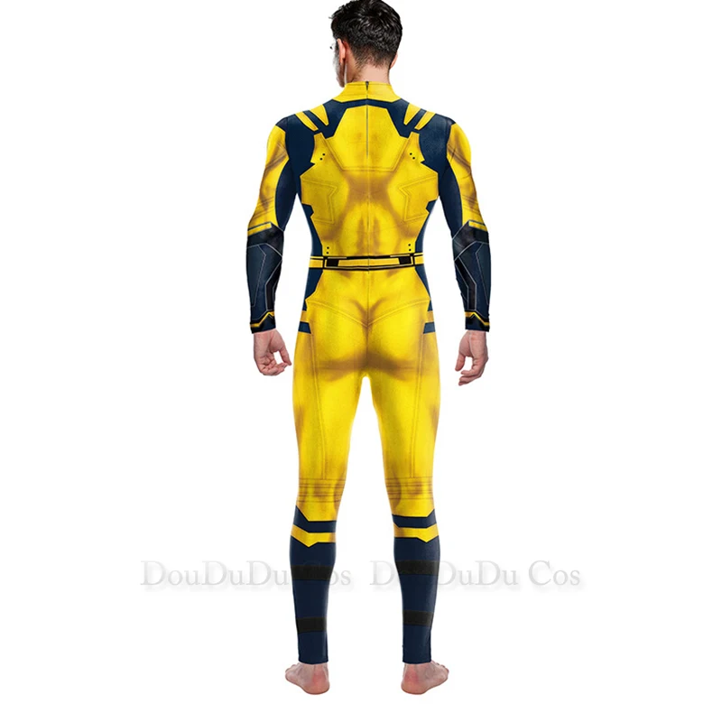 Smile Hero Wolverine Deadpool Cosplay Jumpsuit, Costume d'Halloween pour hommes et femmes, ZTremblJames Howlett Party, Costume de batterie