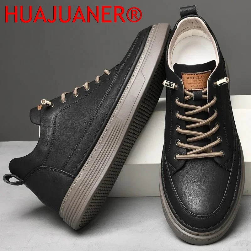 Men's Casual Shoes Fashion Genuine Leather Designer Shoes Comfort Sneakers Sapato Masculino Zapatillas Hombre Luxury Men's Shoes