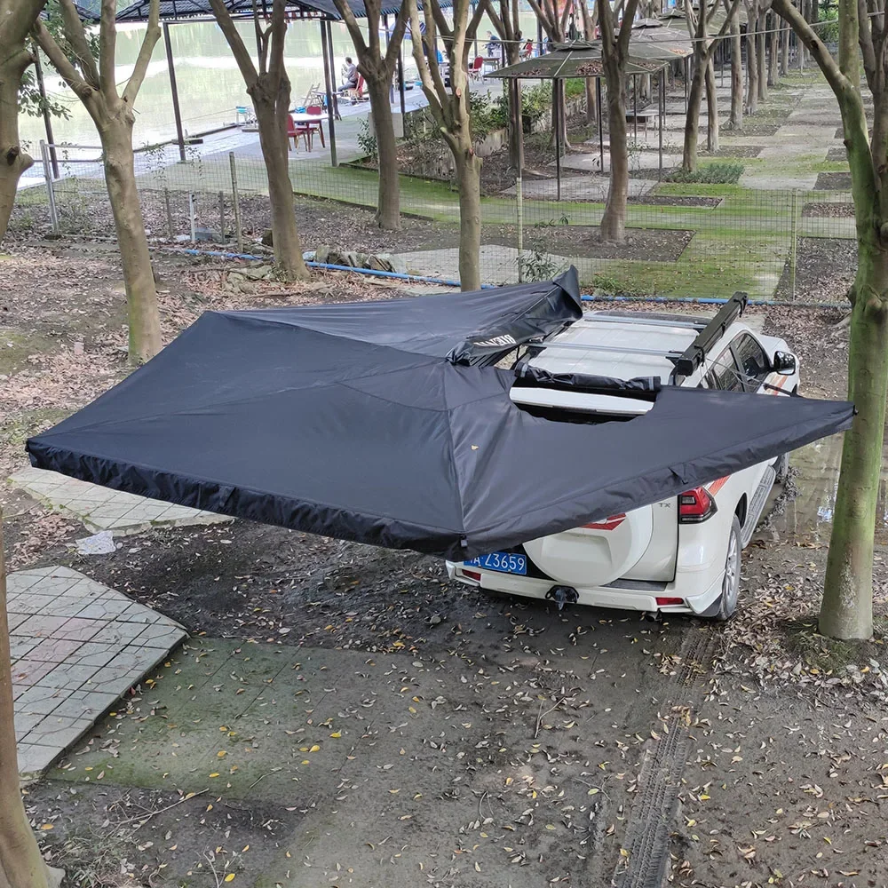 270° Car Awning,2M Aluminum Frame Oxford Cloth Material,Vehicle Side Canopy Camping Tent