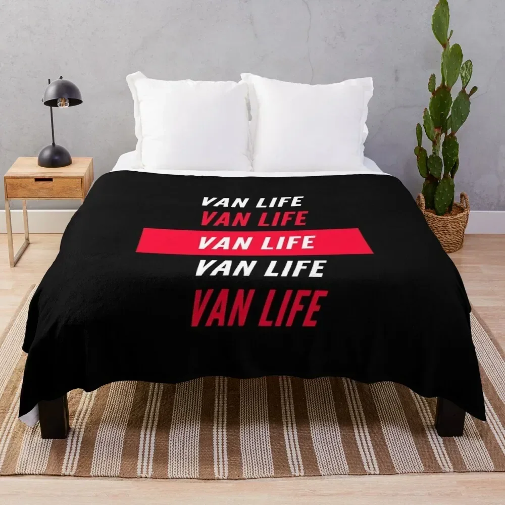 Van Life VanLife design Throw Blanket Decorative Soft Throw Blanket for Couch Sofa