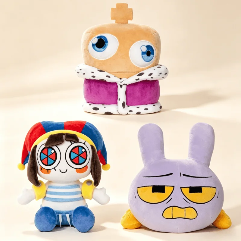 Nuevo Peluche de 20 cm de The Amazing Digital Circus, Muñeco de Peluche Jumbo Jax, Juguete de Peluche de Dibujos Animados, Adorno Kawaii para el Hogar, Regalo