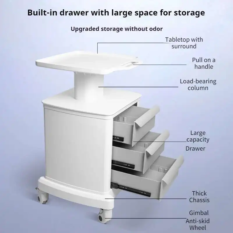 

Professional Aesthetic Beauty Salon Trolley Hairdressing Cart With Wheels Auxiliary Iron Organizers Barber Equipment