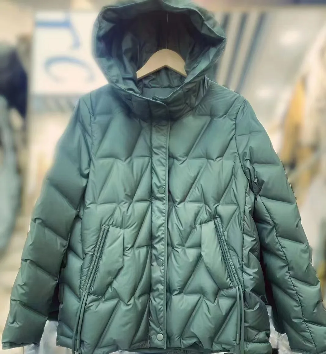 

Winter New Women's Down Jacket Commuting Hooded High Street Slim Fit Jacket