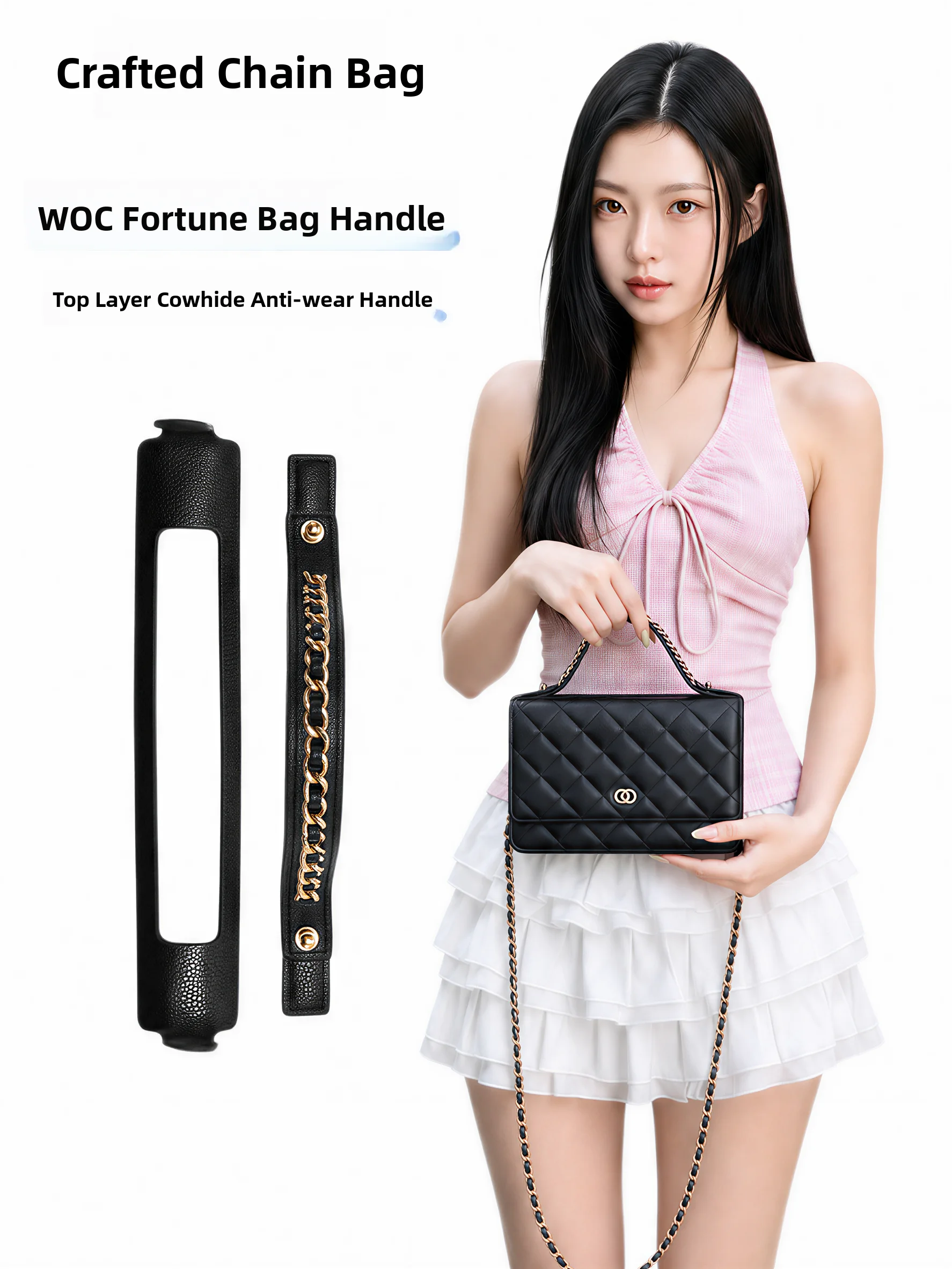 wear-resistant-handle-chain-shoulder-strap-bag-belt-accessory-for-woc-lucky-bag-leather-craft-simple-style-unisex