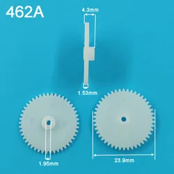 462A 0.5M 24MM Gears Modulus 0.5 46 Tooth Plastic Gear Wheel Toy Accessories 46T 2A