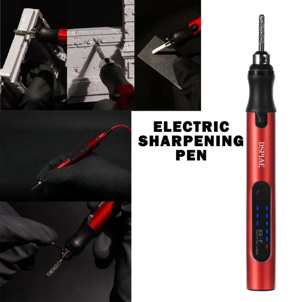 DSPIAE ES-P Portable Electric Sharpening Pen for Gundam Military Model Making Tool Assembly Retrofit Gunpla Hobby DIY Craft Tool