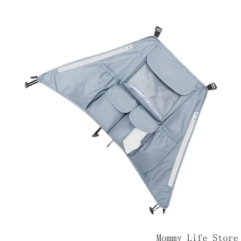 

Infants Baby Strollers Bag Storage Basket Easy to Attach Water Resistant with Multiple Compartments for New Parents