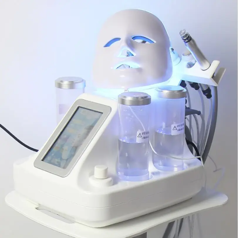 7 in 1 Dermabrasion Peel Spa Facial Machine Skin Rejuvenation Water Oxygen Small Gas Bubble Machine