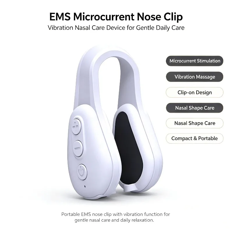 2026 New Product Patent Ltem SiliconeNose Shaper Machine Electric EMS LightTherapy Technology Nose Shaper Clip
