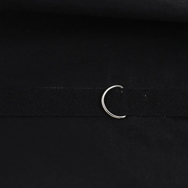 Goth Dark Acubi Fashion Black Swing A-line Skirt Punk Grunge Metal Buckle Streetwear Bandage Skirts Mall Gothic Alt Clother