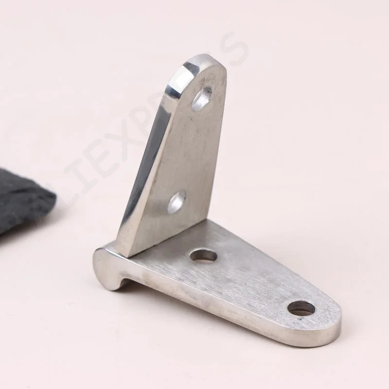 New 1Pc Marine 316 Stainless Steel 102*26*4MM Heavy Duty Cast Boat Door Strap Hinge 4 Holes Mirror Polish Boat Hardware