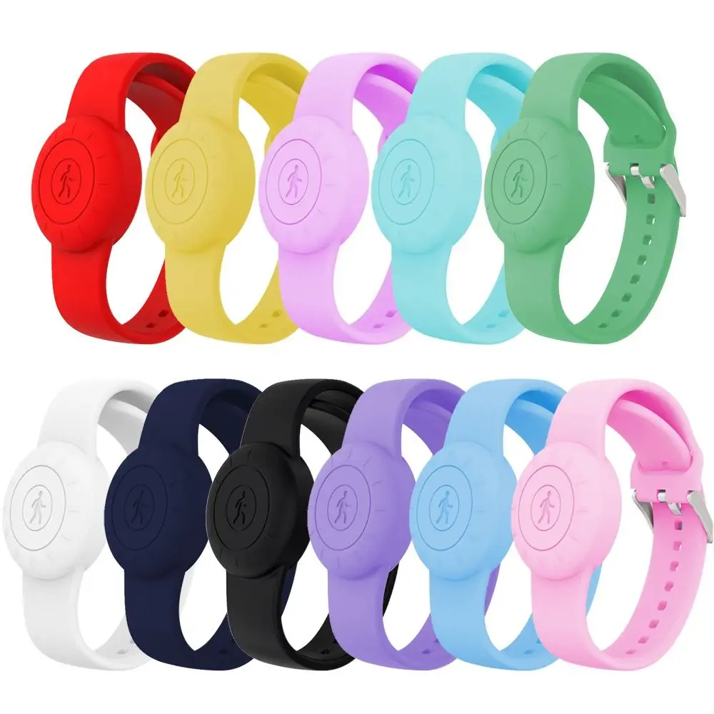 New Silicone Silicone Strap Case Bracelet Replacement Kids Bracelet Watch Band Accessories Child Wristband for Apple Airtag