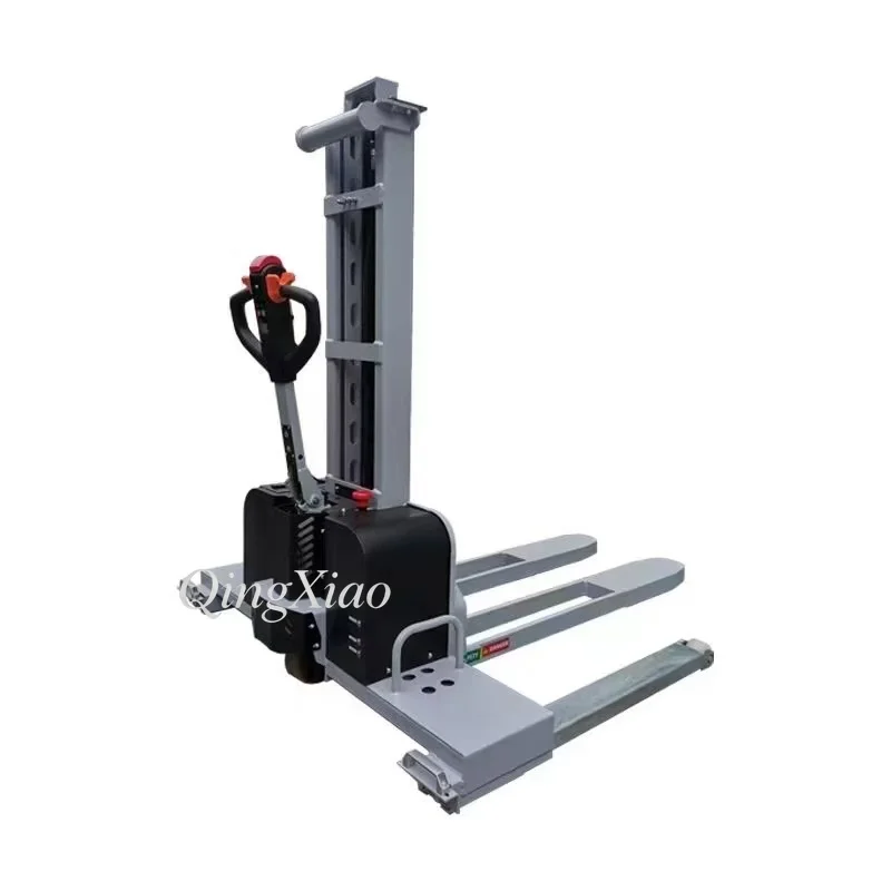 Wide Straddle Leg Self Loading Pallet Stacker Lifters Storage Centers Workshops For Pallet Hoisting And Inventory Sorting Using