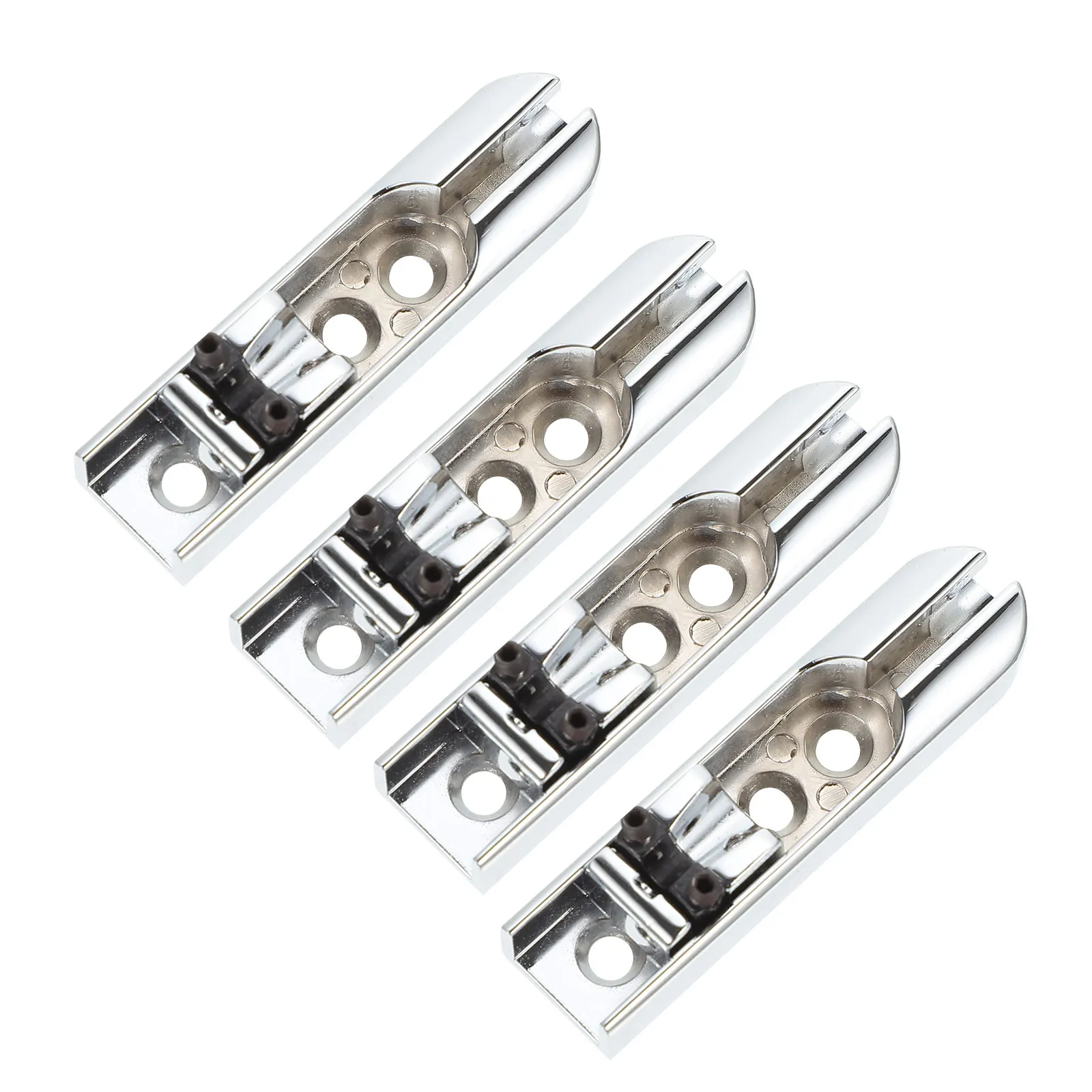 

4 Sets Bass String Bridge Accessories Durable Metal Saddle Electric Guitar Performance Enhancement Professional Supplies Musical