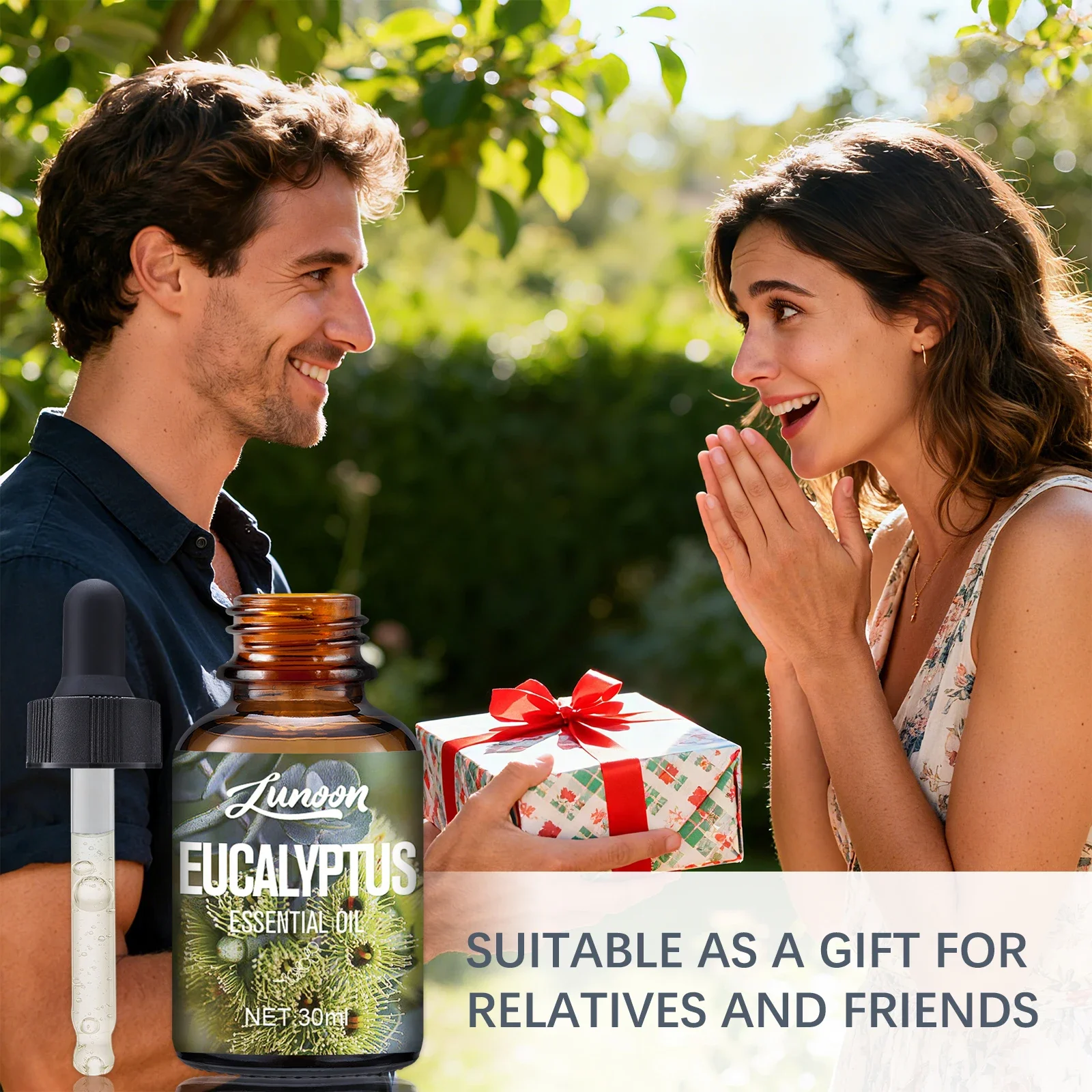 

30ml Natural Eucalyptus Essential Oil for Aromatherapy Diffuser, Relieves Stress & Improves Sleep, for Home, Office, Yoga Room