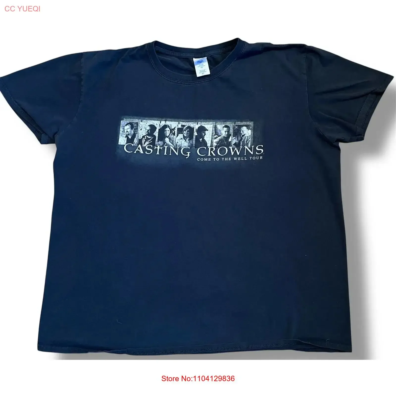 Casting Crowns Come To The Well Tour 2012 T Shirt Mens XL Black Concert Band vintage Washed Soft fashion homme designer clothes