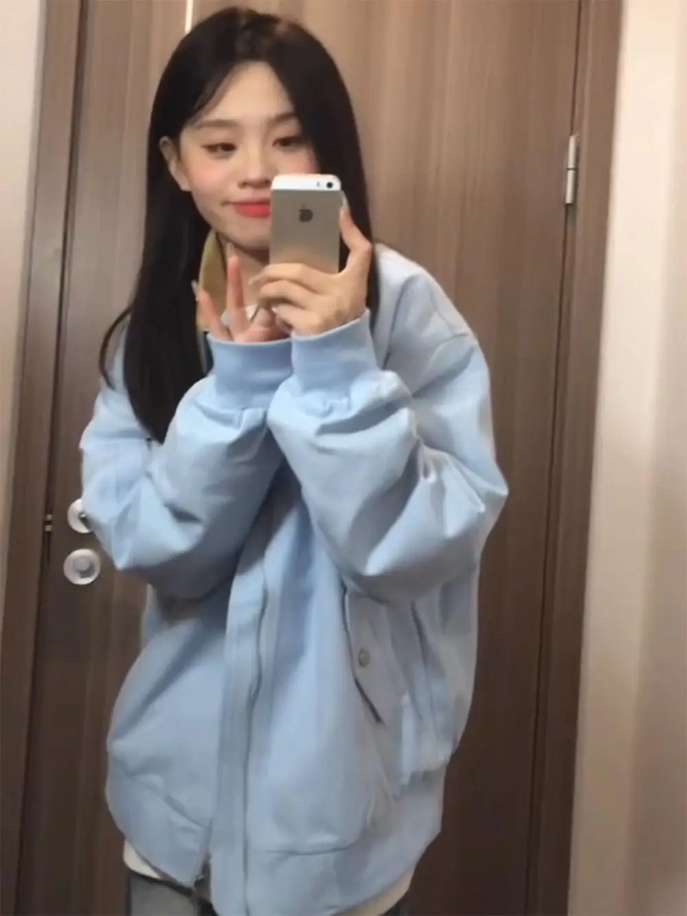 

Denim Jackets Korean Popular Women'S Clothes Casual Bomber Long Sleeve Short Western Style Autumn Fall Simple Basic Streetwear