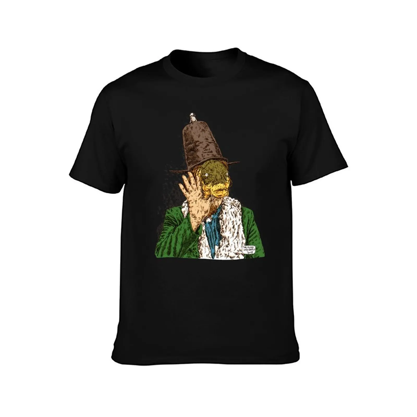 Captain Beefheart Trout Mask Replica, by Maximiliano Lopez Barrios T-Shirt, Summer Casual Cotton Tee, Oversized Streetwear Tops
