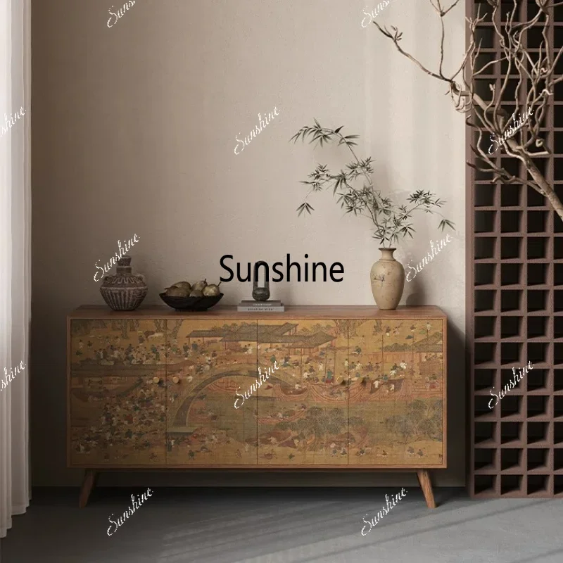 Advanced sense of home entrance cabinet integrated locker against the wallTJ