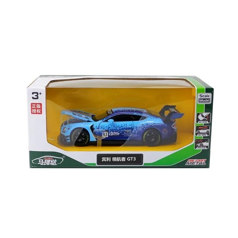 1:32 Bentley Continental GT3 Alloy Model Car Toy Diecasts Casting Sound and Light Car Toys For Children Vehicle A113