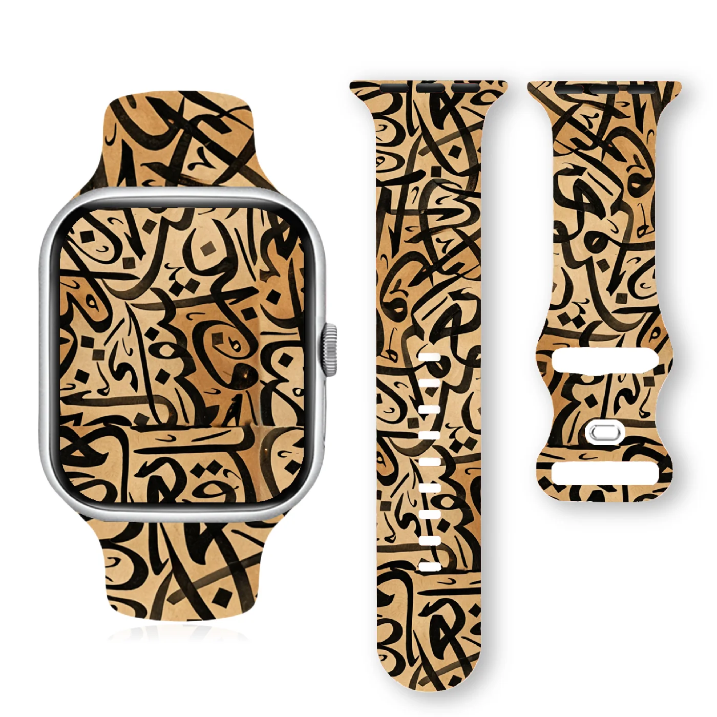 Retro Mandala Pride Soft Silicone Band for Apple Watch 9 8 7 6 5 Ultra SE Size 38 40 41 42 44 45 49mm Suitable for All iWatch