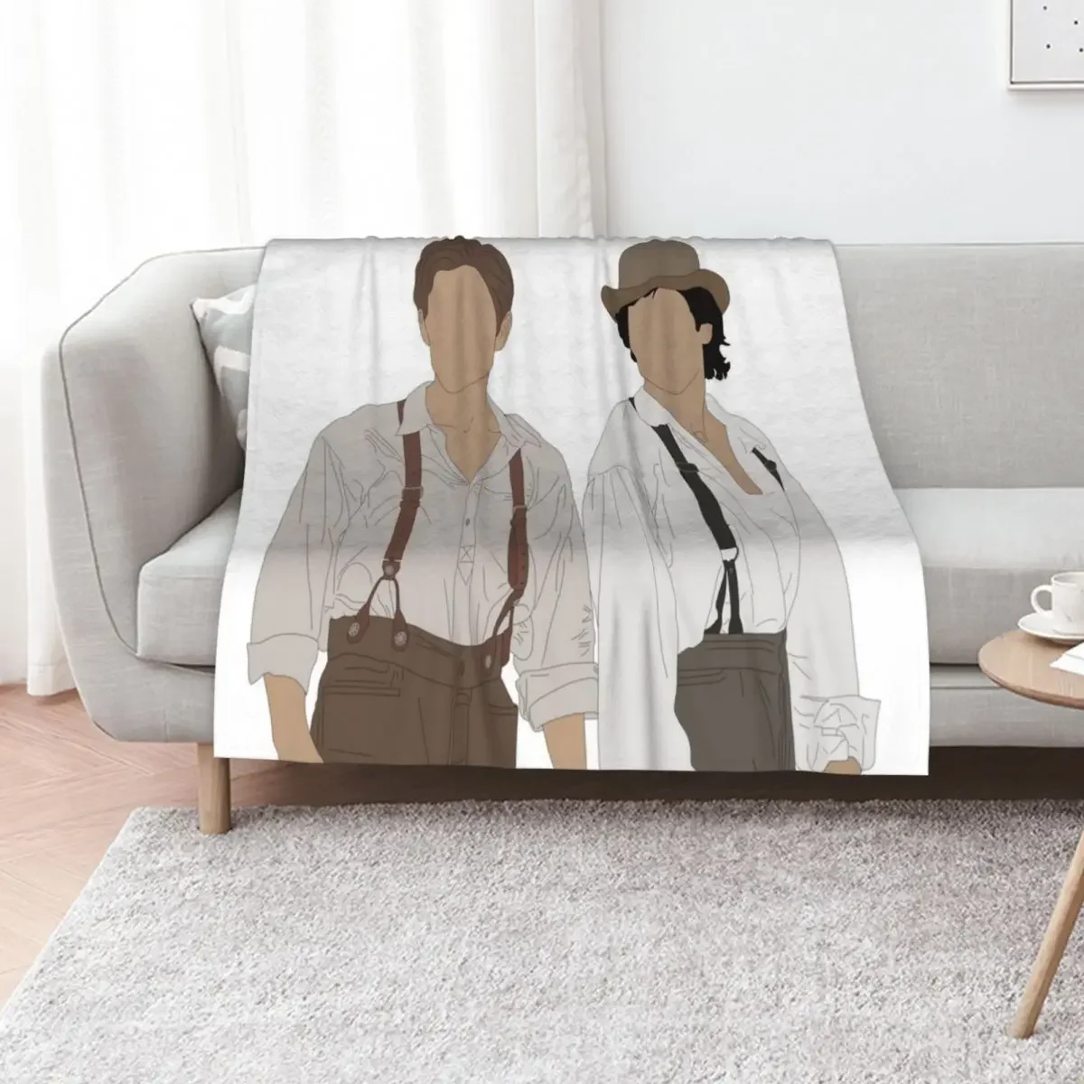 

Salvatore Brothers Throw Blanket Luxury Designer decorative Quilt For Sofa Thin Blankets