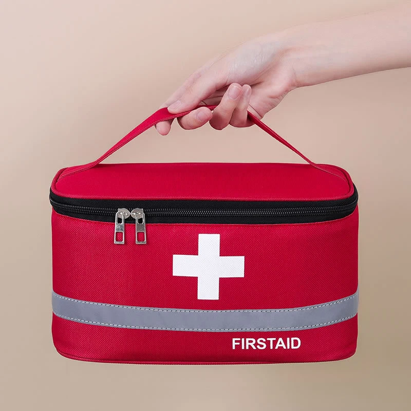 Bolsa de almacenamiento de medicamentos de gran capacidad, Kit médico portátil, Kit de primeros auxilios para el hogar, bolsa de supervivencia, bolsa de emergencia para coche