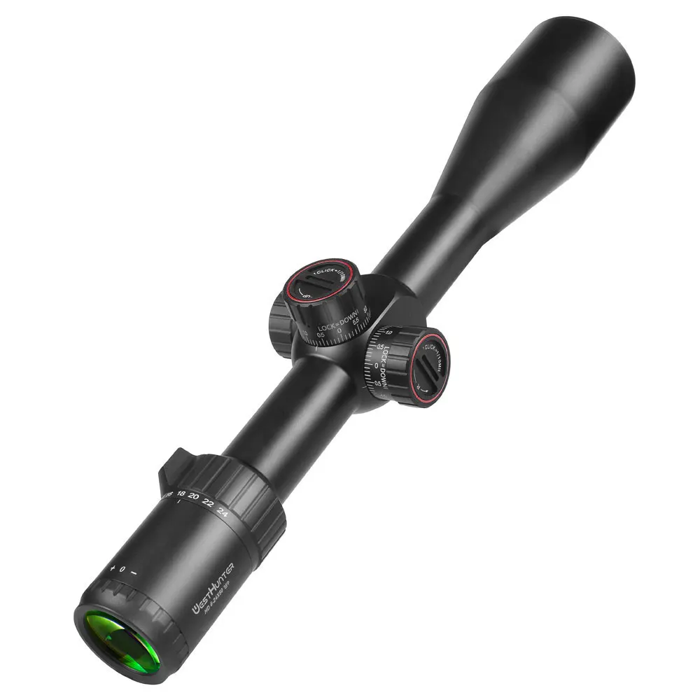 Imagem -03 - Westhunter-hunting Tactical Riflescopes hd 624x50 Sfp Vidro Gravado Retículo 30 mm Tubo Colimador Turret Lock Visão Óptica