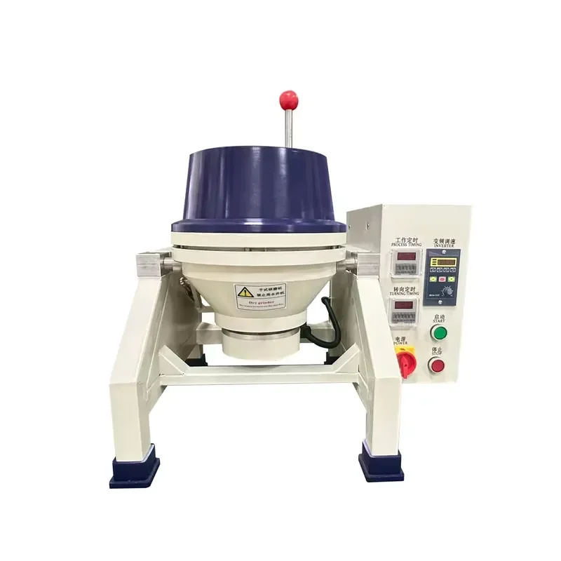 Small Capacity Barrel Polishing Machine Machine for Jewelry and Metal Part Wet & Dry Disc Polishing Machine for Deburring