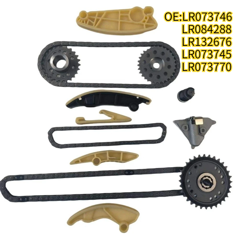 

High quality New For Land Rover 2.0L Timing Chain Kit LR073746 LR084288 LR132676 LR073745 LR073770 LR12426 G4D39P919CA