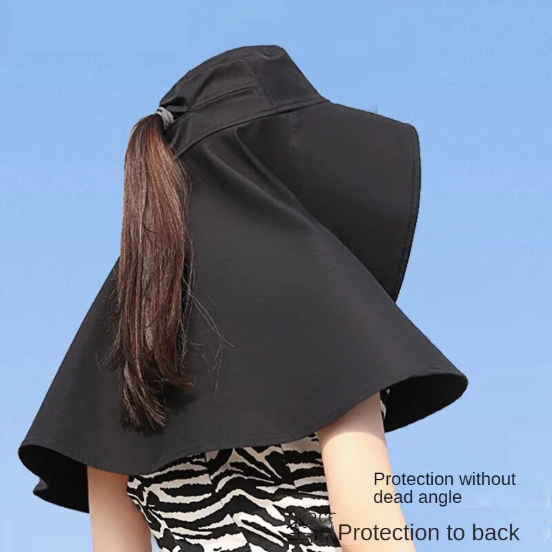 Sun Hat Shawl Hat Neck Protection Sun Hat Sun Hat With Large Brim Anti-UV Outdoor