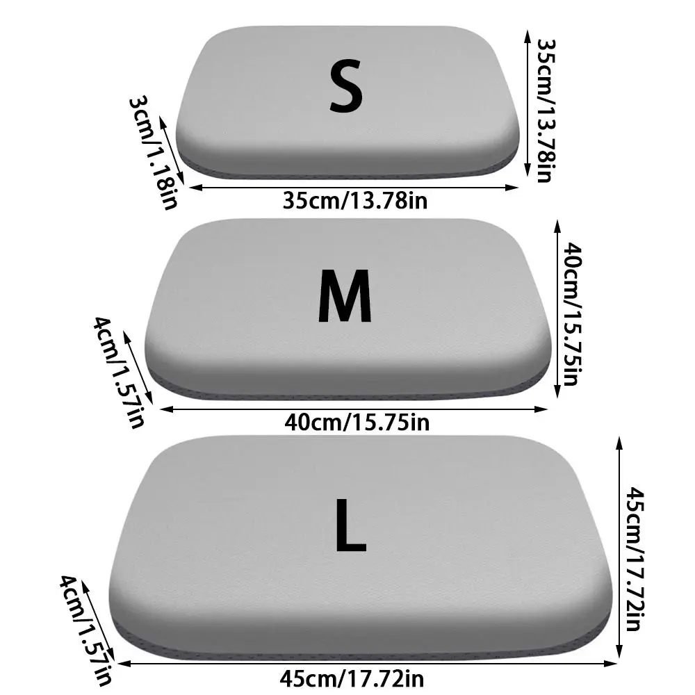 وسادة مقعد سميكة 4 سم من إسفنج الذاكرة فائقة النعومة لكرسي المكتب وسادة خصر قابلة للتنفس #6