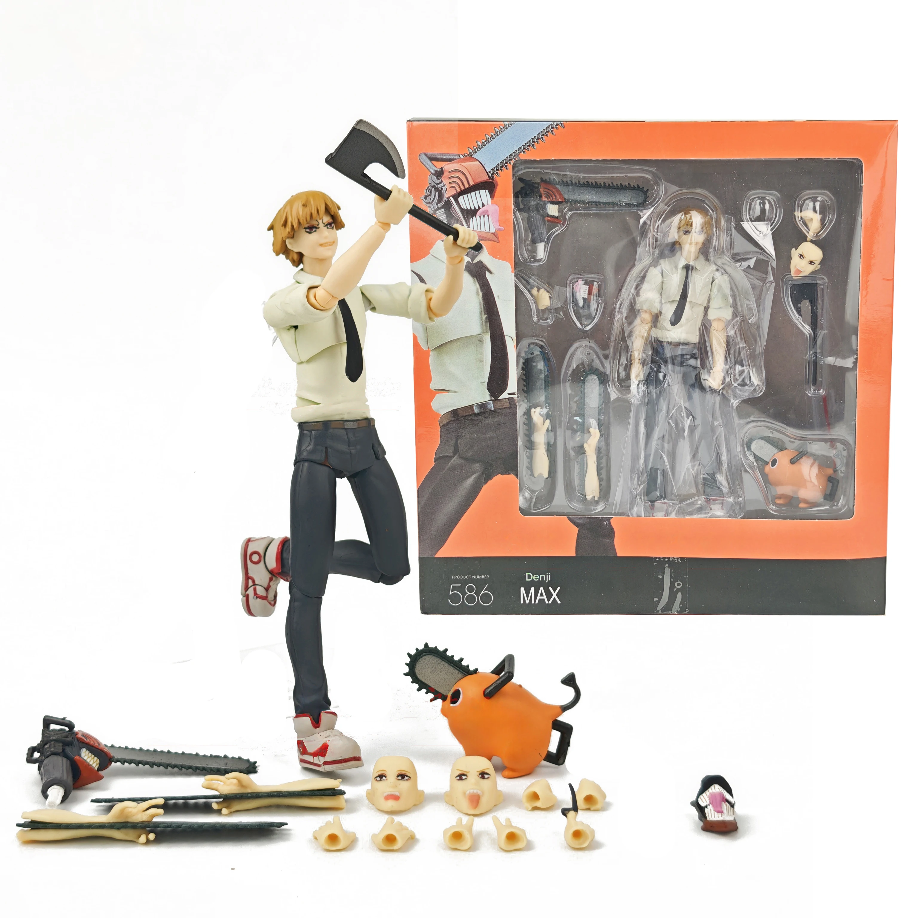 

15cm Chainsaw Man Figures Figma586 Denji Action Figure Statue Model Doll Collection Toys Gifts
