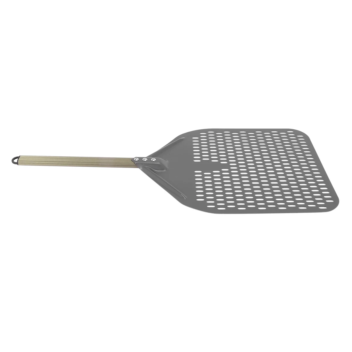 14 Inch Rectangular Pizza Shovel,Perforated Pizza Paddle Aluminum Pizza Peel,Pizza Tool for Baking