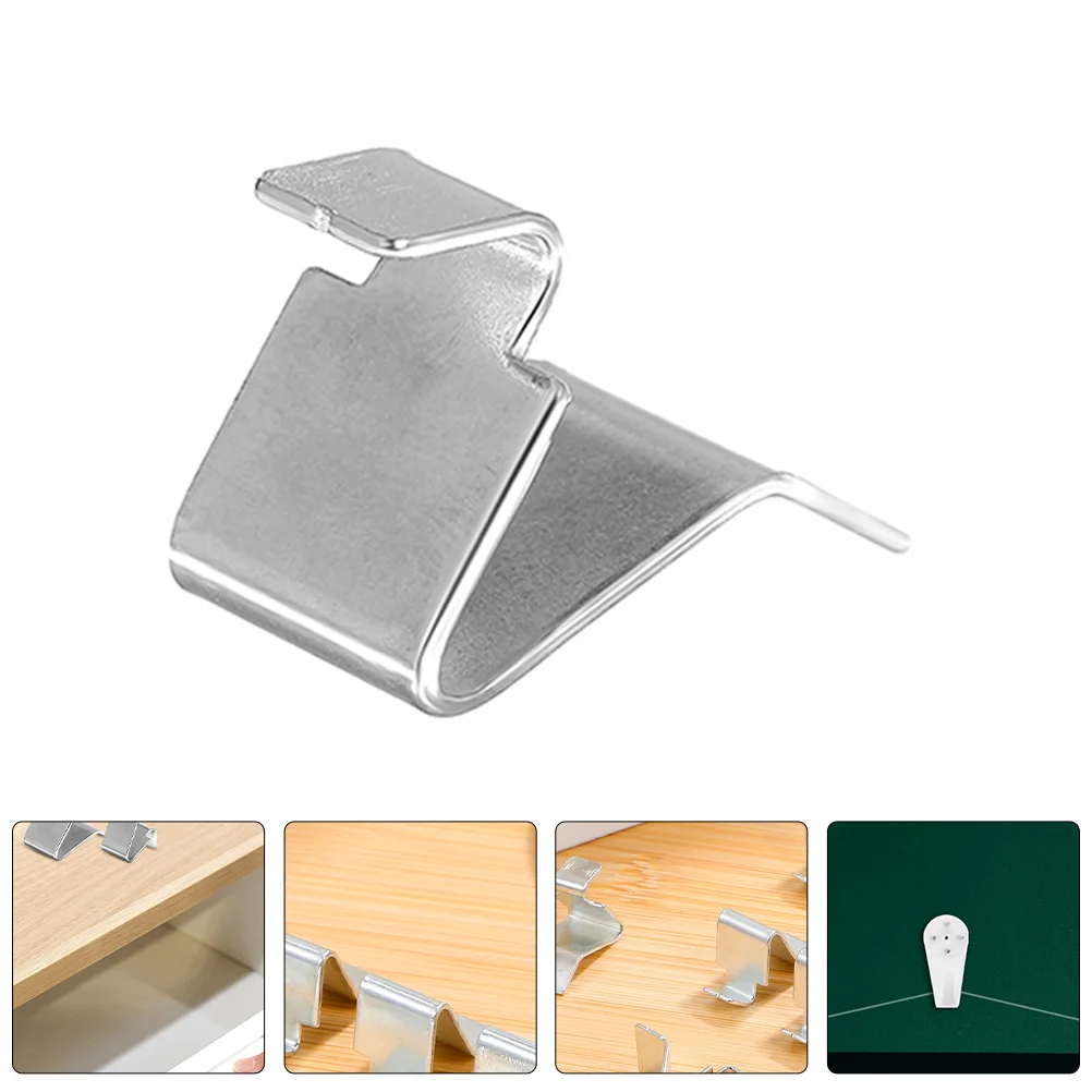 20 Pcs Folder Bracket Partition Buckle Metal File Clips Cabinet Kitchen Shelves Support Corner