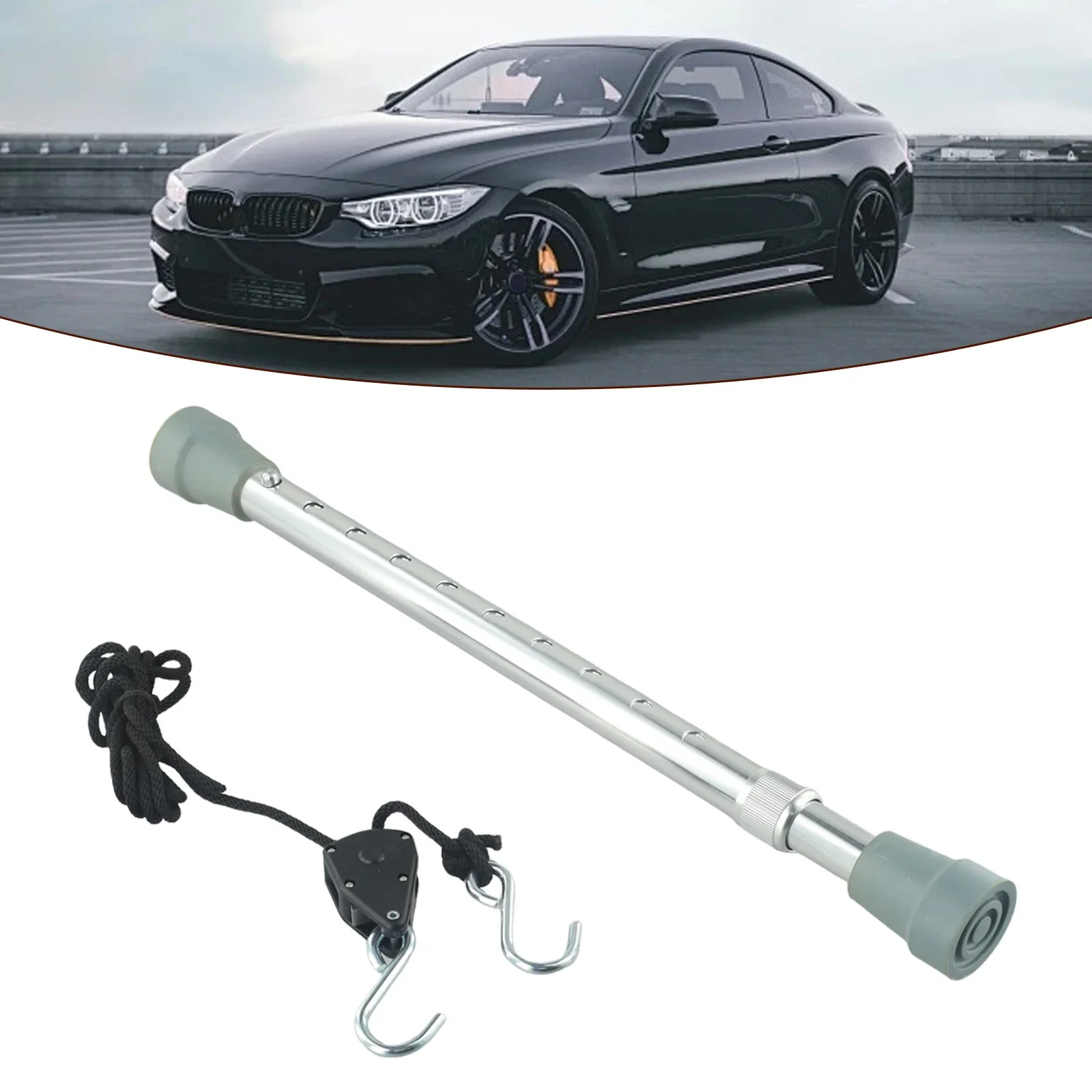 อุปกรณ์เสริมในรถยนต์สนับสนุน Prop Rod 15.9-24.8 นิ้วอลูมิเนียมฝาครอบเครื่องยนต์ชุดซ่อม Hood Prop เครื่องมือเชือกชุด