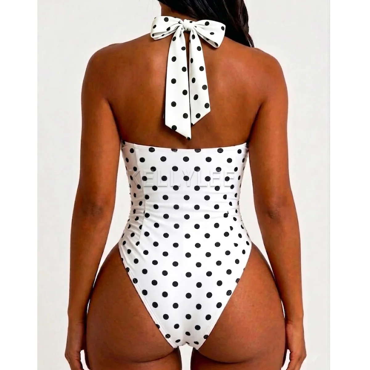 Ladies Wave Point Drawstring Waist Swimsuit Women's Modeling Slim Fit Shapewear Stylish Fajas Colombianas Bodysuits Underwear