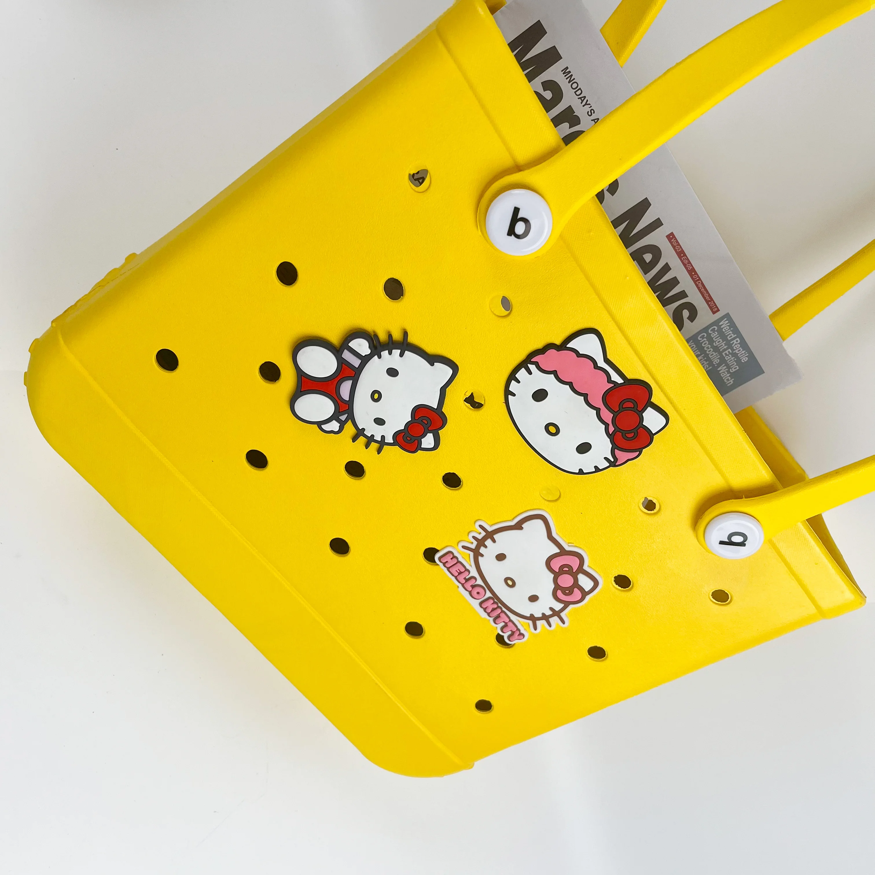 Torba Bogg Duże akcesoria 3 szt. Hellokitty Charms Torebka Ozdobna klamra Celebrity Ten sam styl MINISO Charms