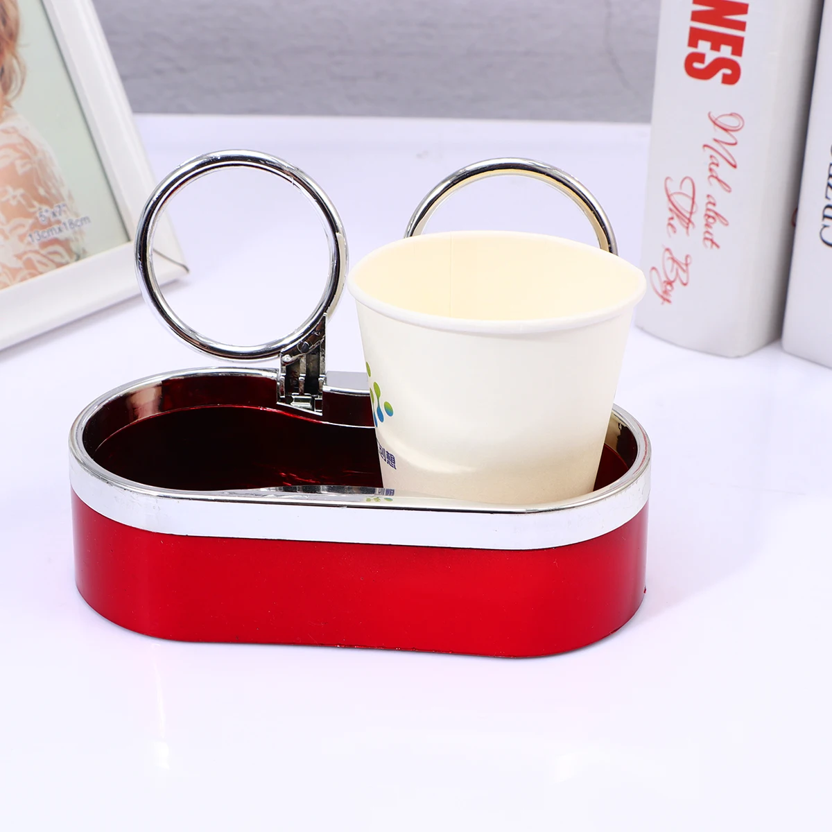 

1pc Double Cup Holder Water Back Seat Floor Mug Tumbler Car Bottle Beverages Truck Console Universal Lightweight Durable Plastic