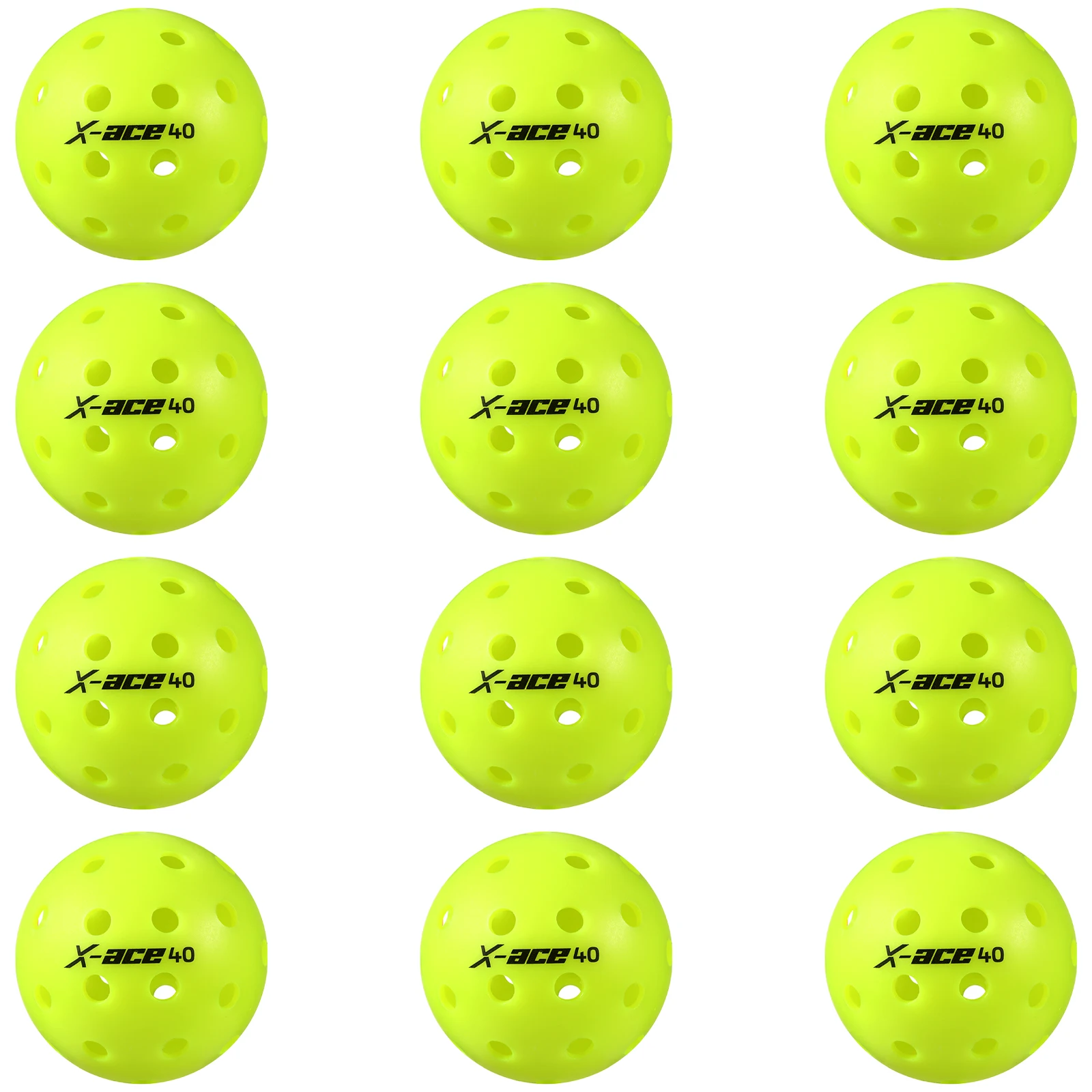 

AMASPORT Pickleball Balls X-ACE40 Precision Molded Holes Multicolor High Quality Padel Balls For Professional Competition Grade