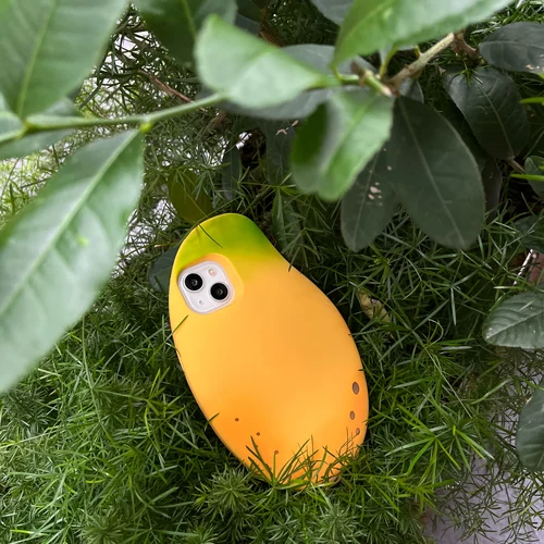 재미있는 시뮬레이션 과일 망고 폰 케이스, 아이폰 15, 14, 13, 12, 11 프로 맥스용, 소프트 실리콘 충격 방지 보호 커버 쉘, 3D  Best5